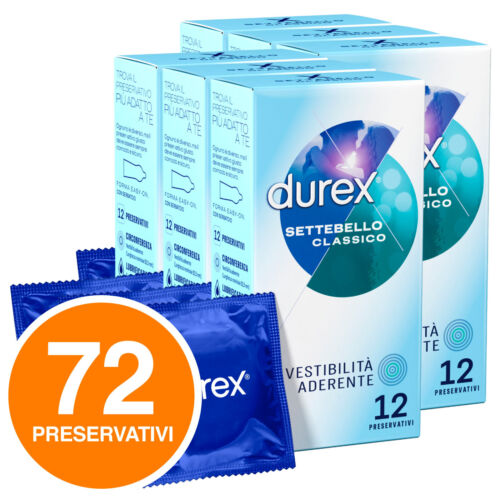 Durex Settebello Classico Preservativi Easy-On Profilattici Extra Lubrificati - Foto 3 di 4