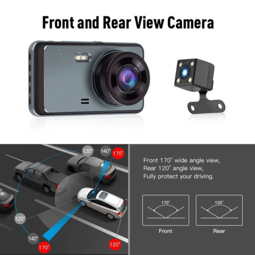 HD1080P Car Dual Lens Dash Cam Fron&Rear Video Recorder Camera G-sensor WiFi&GPS - Picture 8 of 13