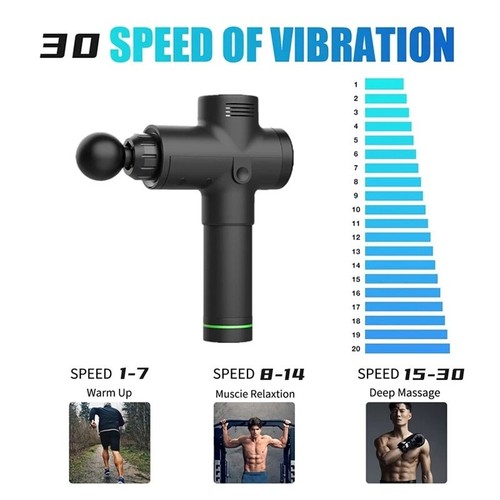 Electric Massage Fascia Gun High Frequency Deep Muscle Massage Body Relaxation - Bild 2 von 9