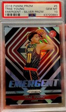 2018 Panini Prizm Silver Rookie TRAE YOUNG  Emergent PSA 10 GEM MINT All Star