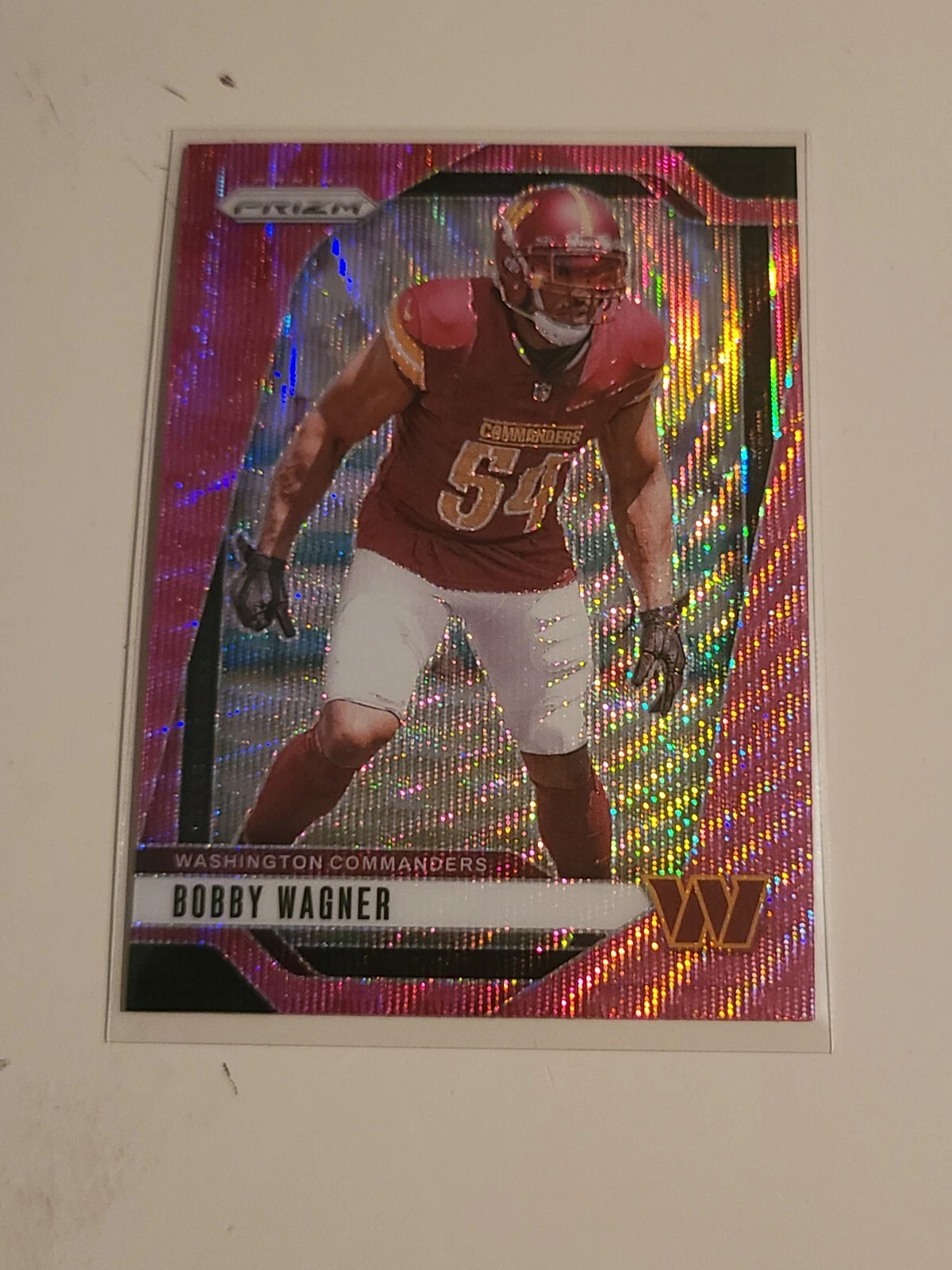 2024 Panini Prizm Pink Wave Bobby Wagner Washington Commanders