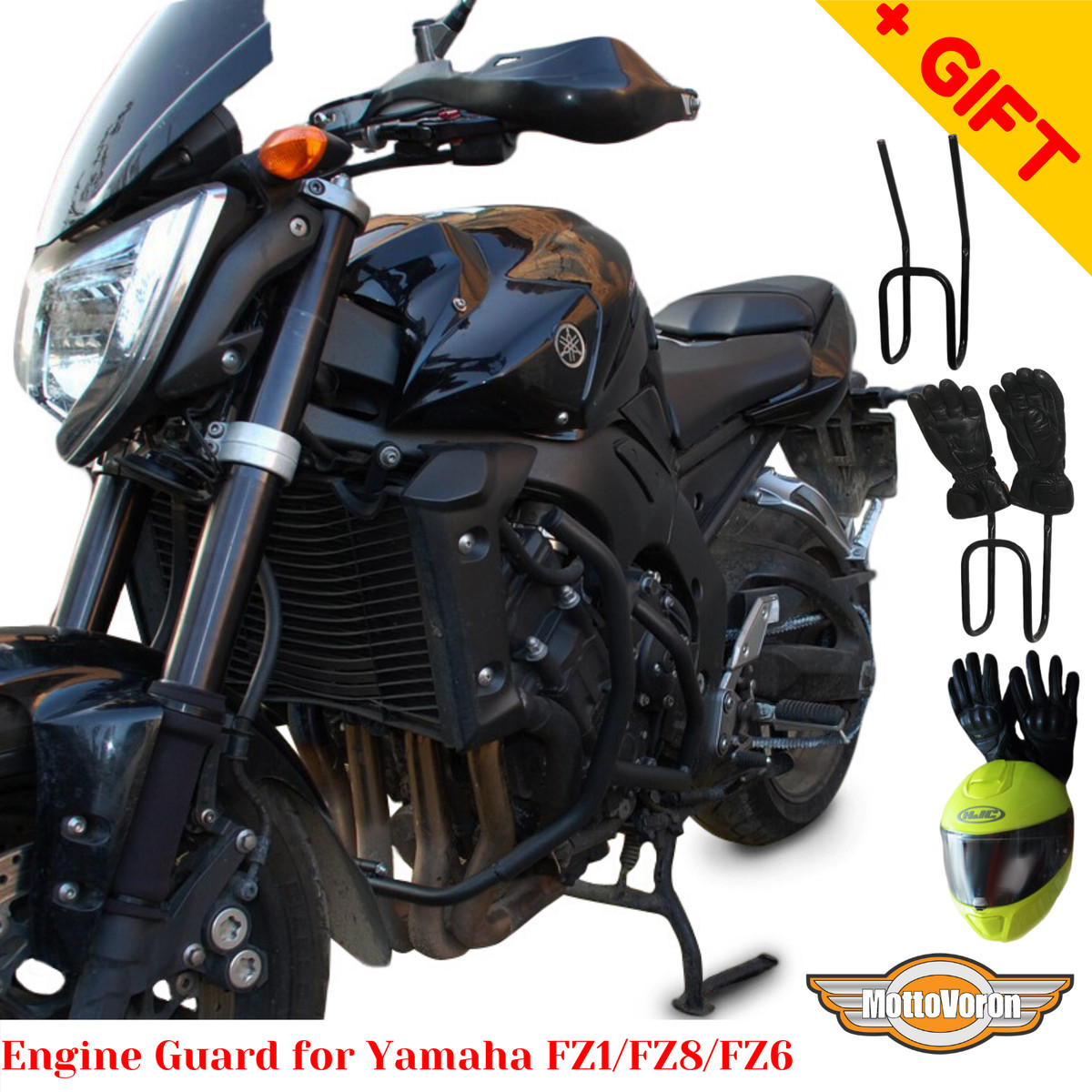 For Yamaha FZ6 Fazer engine guard FZ1S crash bars FZ8S FZ1N FZ8N FZ6S2  FZ6N,Gift