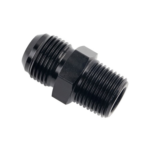 2X Black 10AN to 1/2 NPT Adapter Straight Pipe Thread To 10 AN Flare Fitting - Picture 8 of 8