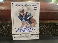 National Treasures Notable Nicknames Autograph Chargers Manti Te'o 13/25  2013