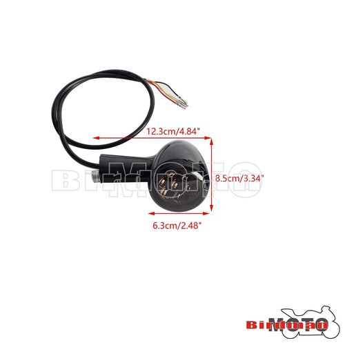 Black Rear Turn Signal LED Indicator For Harley Sportster XL 1200 Iron / Custom - Picture 2 of 9