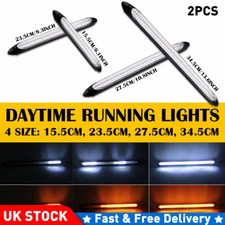 2X Sequential LED Strip Turn Signal Indicator Lamp Car DRL Daytime Running Light