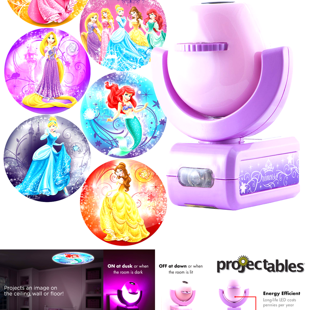 Disney Princess Projectables LED Plugin Night Light Siximage 11738