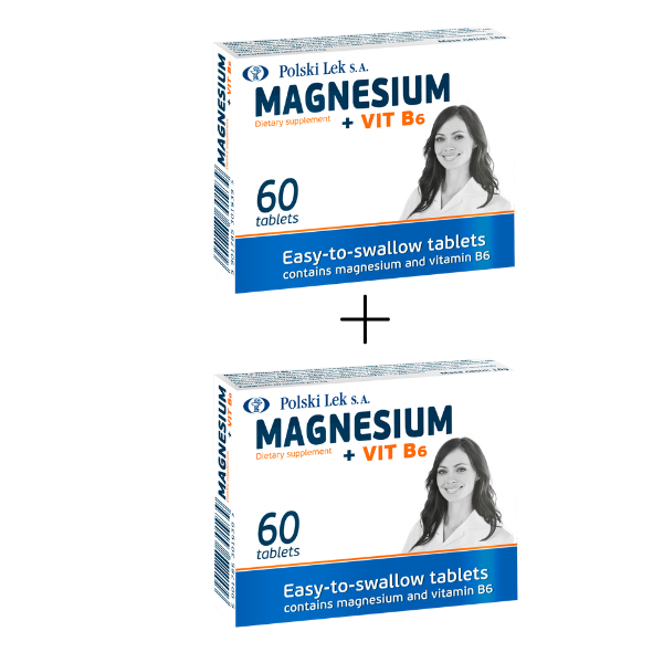 Magnesium Magnez Vit B6 Cramp Stress Fatigue 60 Strong Tablets Easy to Swallow - Image 4