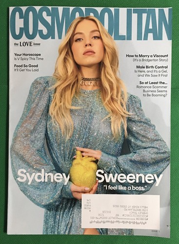 Cosmopolitan Magazine February 2022 Love Issue Sydney Sweeney Cover - Picture 1 of 4