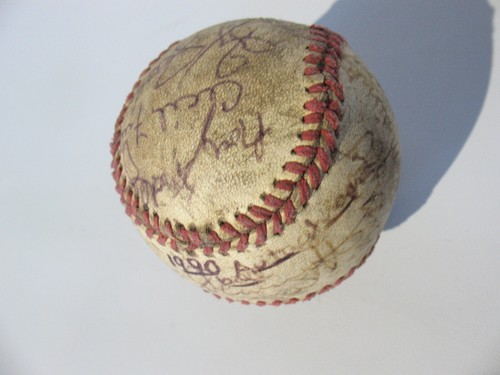 Old Antique Signed Autographed Baseball Memphis Red Sox