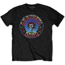 Grateful Dead Bertha Circle Vintage Wash T-Shirt Black New