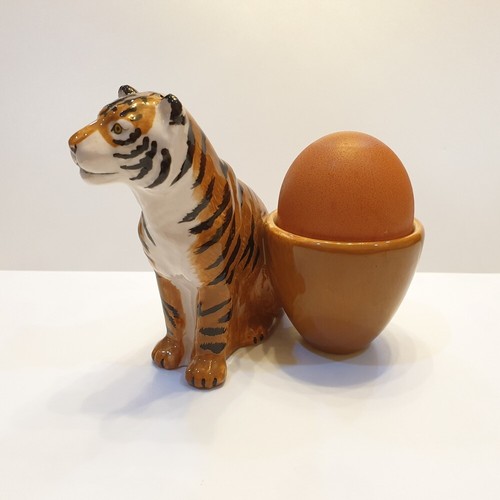 Egg Cup Tiger Figurine Lovely Thai Ceramic Kitchenware Collectibles Home Decor - Picture 3 of 12
