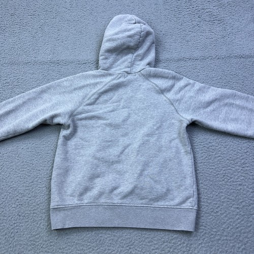 VTG Polo Ralph Lauren Hoody Youth M Gray Sweatshirt Spellout Kids Terry Pullover - Picture 11 of 12