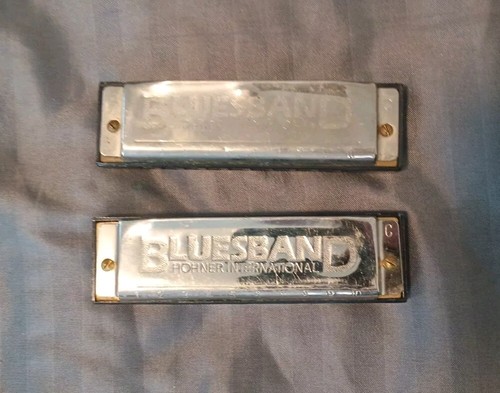 HOHNER INTERNATIONAL BLUESBAND HARMONICA EASY REEDING & GREAT MUSIC PAIR (2) - Picture 2 of 15