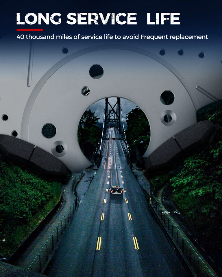 Par de pastillas de rotores de freno traseros para Volvo S60 2001-2009 Volvo S80 1999 2000-2006 Foto 3 de 4