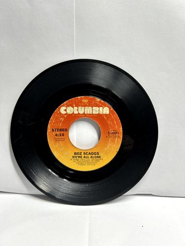 Boz Scaggs - Lido Shuffle; We're All Alone - Vinyl Record 45 RPM 7" - Picture 2 of 2
