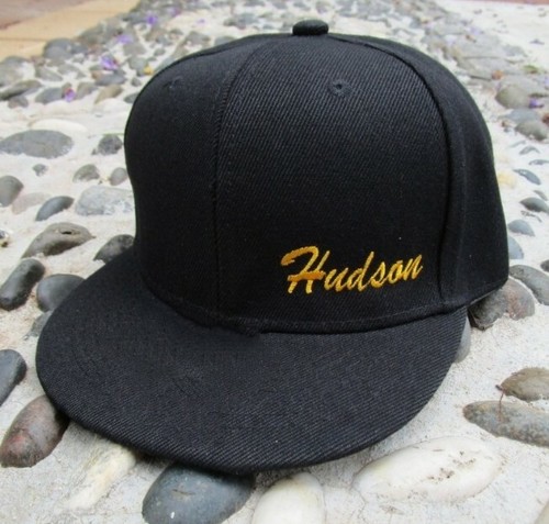 Initial EMBROIDERED Snapback Hat Cap | eBay