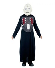 HELLRAISER Pinhead Child Boys Costume WITH Mask  Gloves, Size XL 14-16 , NEW
