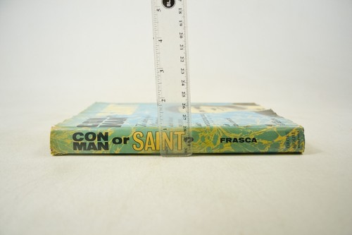 1969 Stated First Edition Con Man or Saint? John Frasca HC/DJ Droke House - Picture 10 of 10