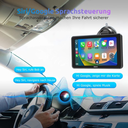 Tragbar 7" Carplay Autoradio Android Auto Touchscreen Mirror-Link AUX FM TypeC - Bild 10 von 16