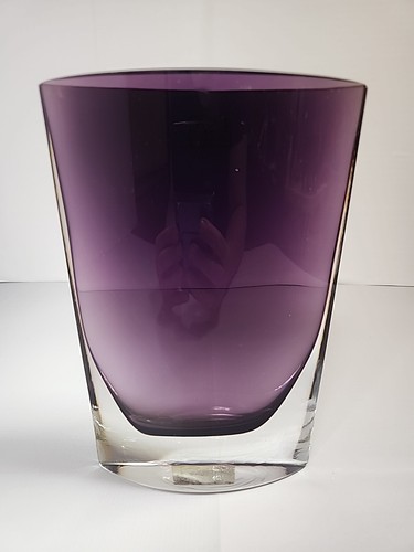 LSA International Purple Amethyst Vase Poland Blown Glass 3lbs 9oz Gorgeous - Picture 10 of 10