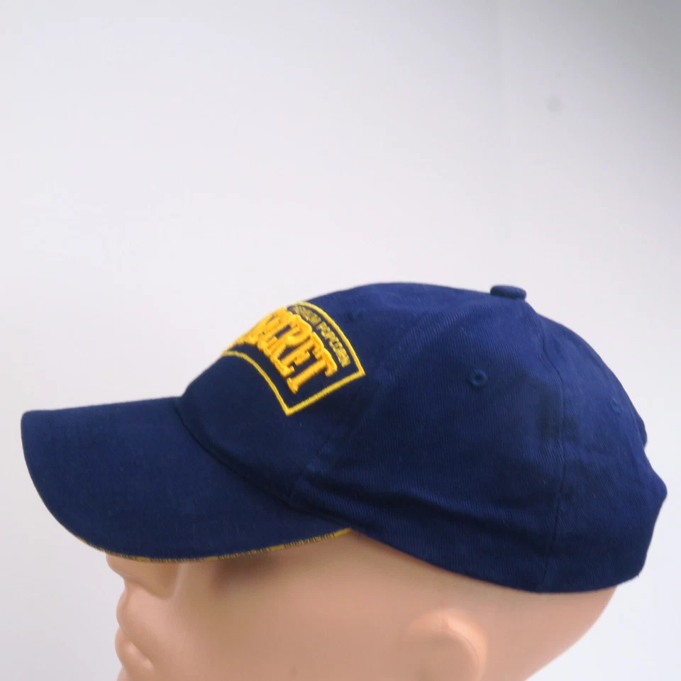 General Mills Pop Secret Popcorn Blue Gold Embroidered Logo Strapback Hat Cap - Image 3 of 4