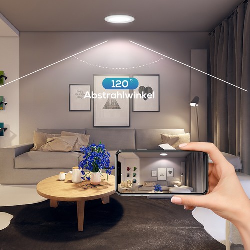 Faretto da incasso LED dimmerabile 10 W/12 W/14 W faretto ultra piatto spot a soffitto IP44/IP65 - Foto 12 di 26