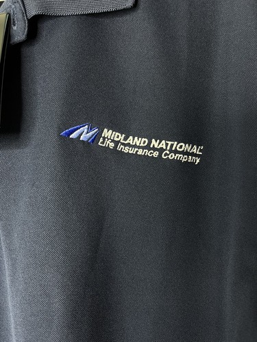 NWT Nike Golf Polo Navy Short Sleeve Shirt Logo Dri-Fit Men's Size Large - Picture 5 of 7