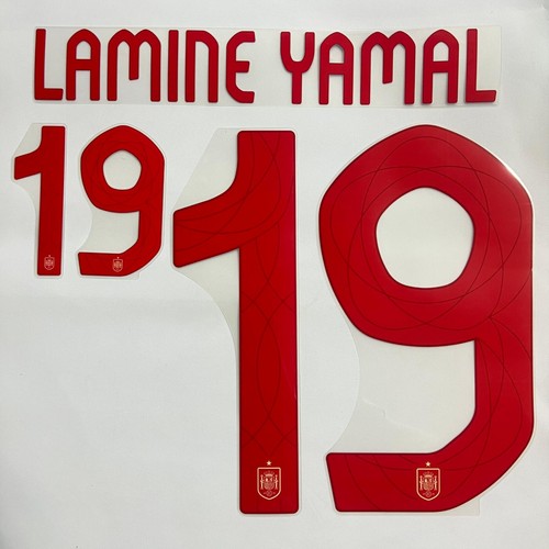 OFFICIAL LAMINE JAMAL #19 Spain Away EURO 2024 PRINT - Picture 1 of 6