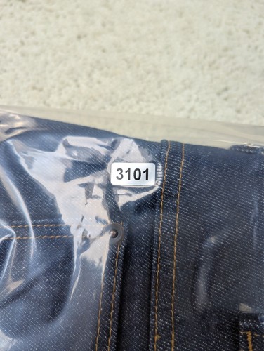 LC King Jeans uomo 30x30 blu gamba dritta vita alta grezzo made in USA puntatore - Foto 13 di 13