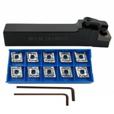MCLNL1616H12 External Holder Lathe Turning tool + CNMG120404-HA aluminum inserts
