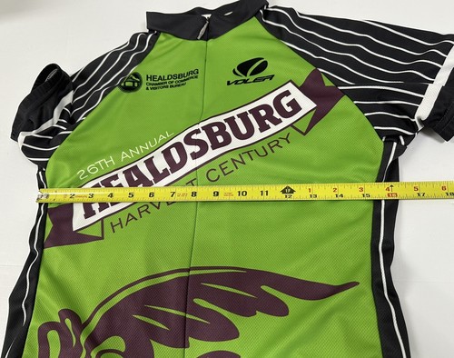Maglia ciclismo Voler verde Healdsburg Harvest Century Club Raglan USA taglia M - Foto 4 di 7