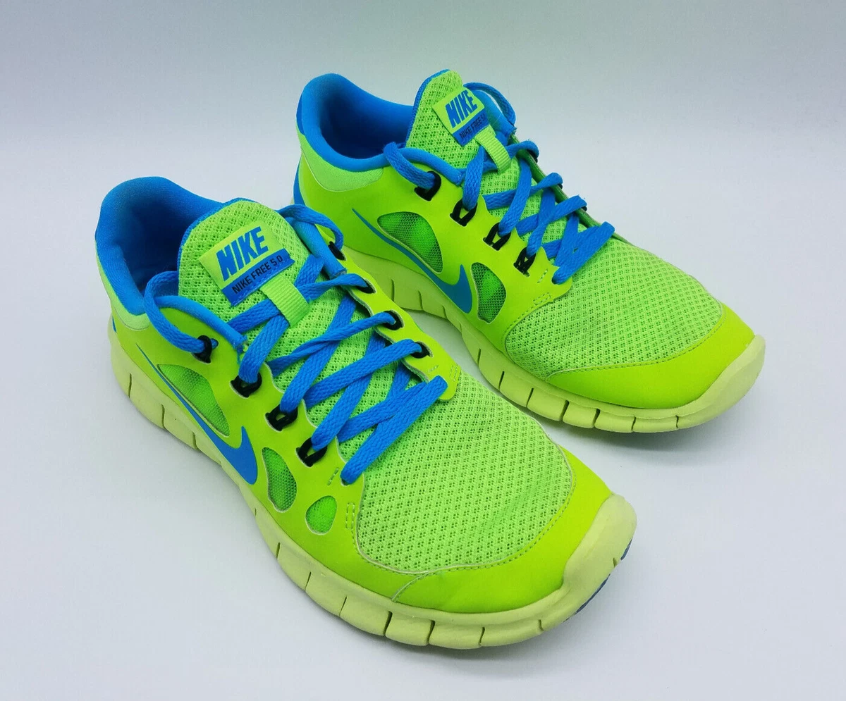 cascade nooit Rand Nike Free 5.0 (GS) Boy&#039;s Running Shoes Size 5.5Y Blue Green | eBay