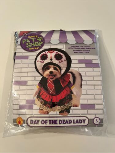 Rubie's Pet Shop Boutique Day of the Dead Lady Halloween Dog Costume - Picture 10 of 19