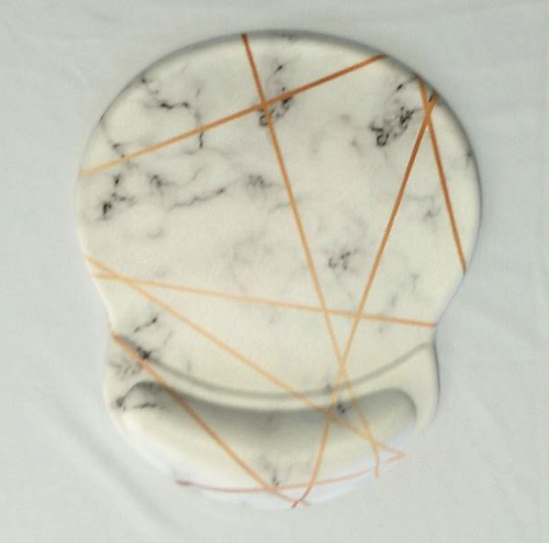 Ergonomic Design Mouse Pad with Wrist Rest Support Marble Look Sorted Colors x 2 - Picture 9 of 13