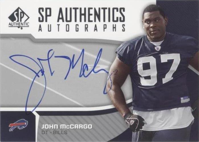 2006 SP Authentic John McCargo #SP-JM - 1 of 2