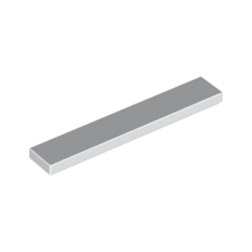 Lego Steine Stck. 10x weiß 1x6 Fliese flach dünn ohne Noppen Platte 663601 6636 NEU - Bild 1 von 5