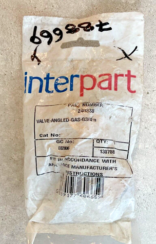 Baxi Solo 3 PF PFL System Angled Valve Gas Cock G 3/4" 240838 New in Pack - Picture 2 of 8