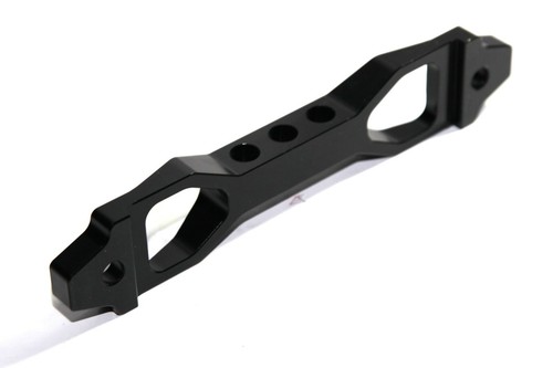BILLET ALUMINUM CAR BATTERY TIE DOWN MOUNT BRACKET BRACE BAR 190MM BLACK - Picture 5 of 5