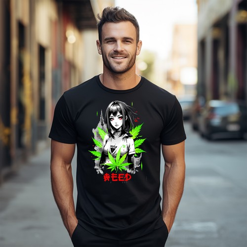 "Weed Hemp_2" Funny T-shirt: Embrace Your Inner Hippie with This Hilarious Shirt - Picture 9 of 46