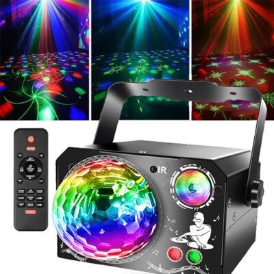 RGB Laser Projektor LED Beam Bühnenlicht Strobe Disco Lichteffekt USB DJ Party