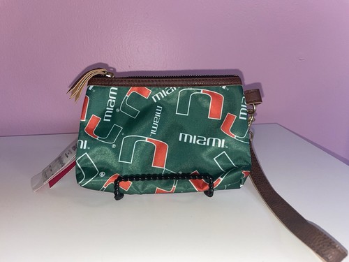 Foco NWT Miami hurricanes wristlet Bag College Product Stocking Stuffer! - Picture 2 of 3