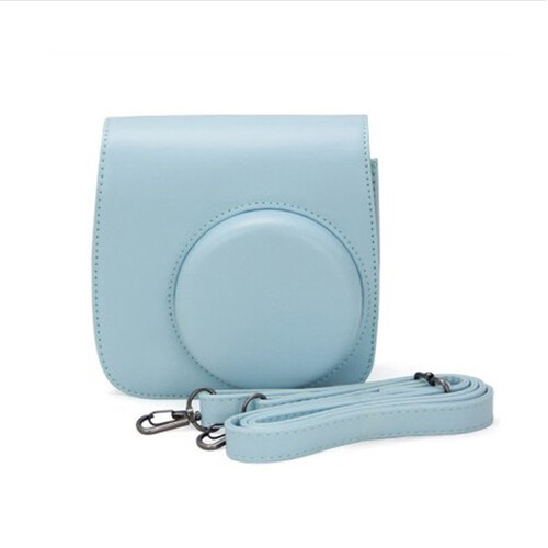 Leather Camera Bag Case Protect Cover For Fujiflim Fuji Instant Instax Mini8/9 - Picture 13 of 17