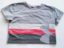 Under Armour Youth Small Tee Shirt Heat Gear YSM JP CH Grey A