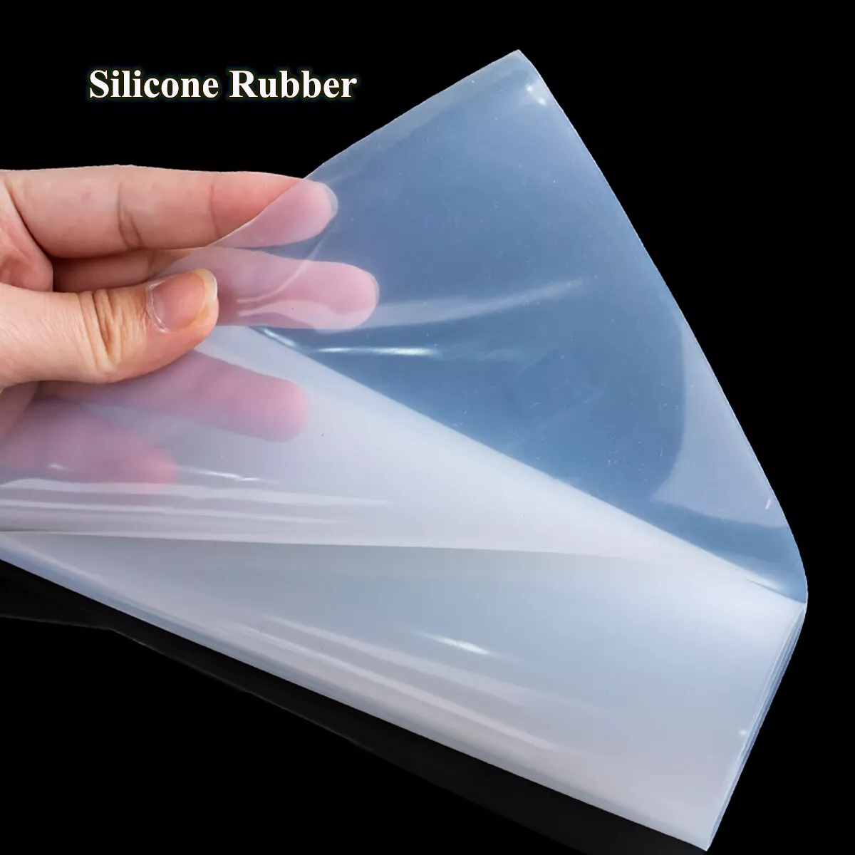 Clear Silicone Rubber Sheet Plate Mat 500x500 & 500x1000mm, Thick  0.1mm-1.5mm