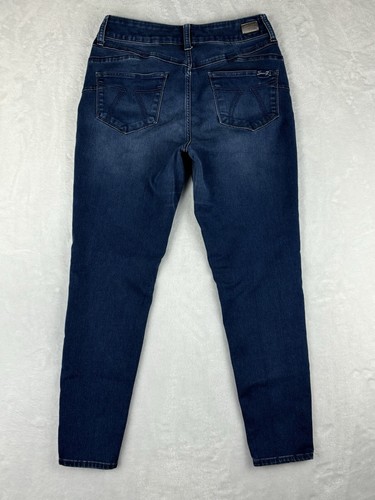 Pantalones de mezclilla para mujer Seven 7 azules modeladores de botines tiro medio talla 8 - Imagen 9 de 16