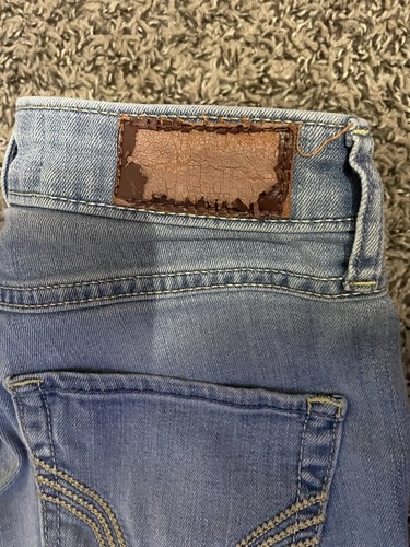 Hollister Super Skinny High Rise Distressed hellblaue Damenjeans Größe 23 x 28 - Bild 5 von 6