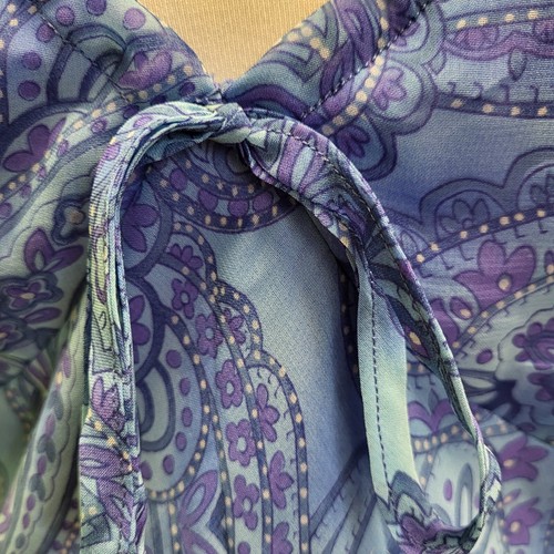 Vintage Early New Look 90s Y2K Purple Floral Maxi Summer Dress Maya Jama XL 14 - Picture 5 of 8