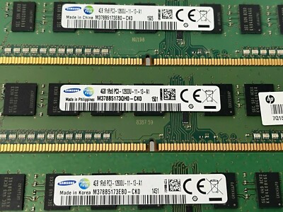 12GB Samsung (4GBx3) DDR3 1RX8 PC3-12800U 11-13-A1 Desktop Memory