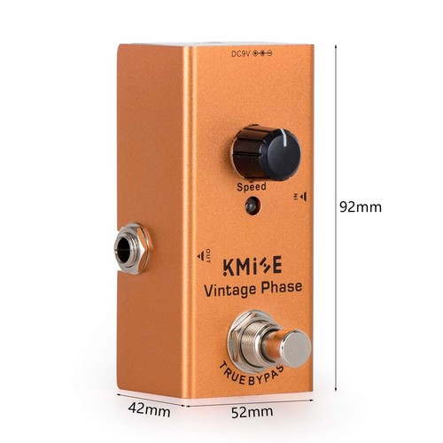 Kmise Vintage Phase E-Gitarre Effektpedal Mini Single Typ DC 9 V True... - Bild 7 von 9